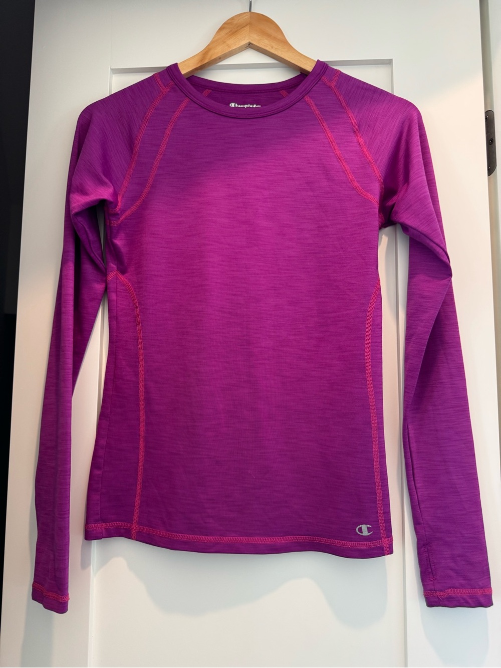 Champion Purple Long Sleeve Performance Top Size XS